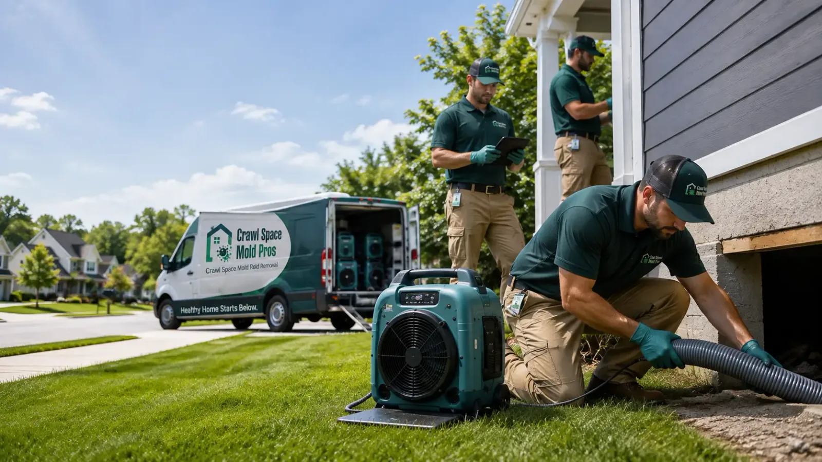 Crawl Space Mold Removal in Marne, MI
